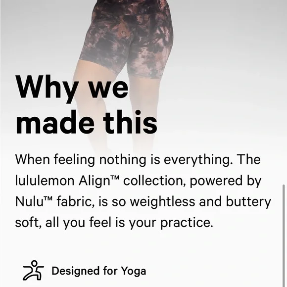 align high rise short 8" diamond dye graphite grey pink pastel size 2 lululemon